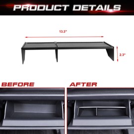 x xotic tech Glove Box Organizer Compatible with Toyota RAV4 2025 2024 2023 2022 2021 2020 2019, Insert Glove Compartment Dividers ABS Interior Center Console Storage Holder Tray Accessories