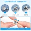 KUNTAERY 8 Sets Button Pins for Jeans, No Sew Reusable