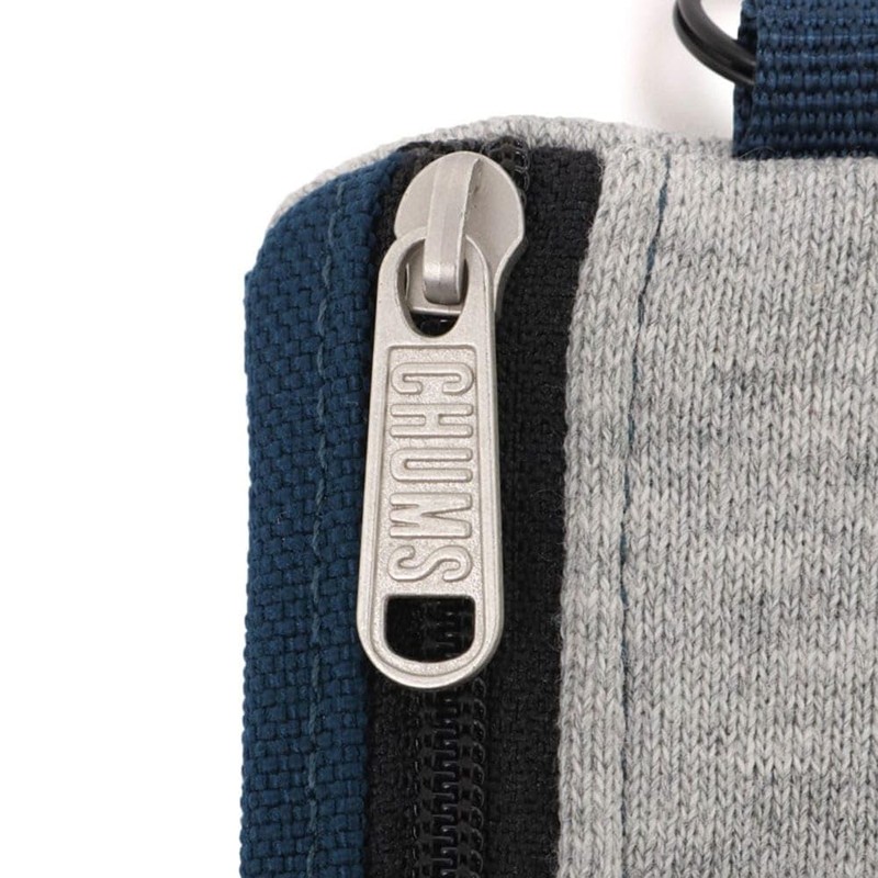 Chums Commuter Pass Case Sweat Nylon, Sax/Orange