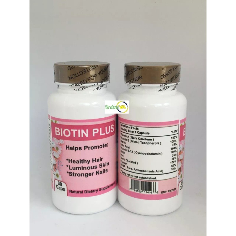 Vital BIOTIN PLUS 120 CAPS MAXIMUM CONTROL HAIR GROWTH VITAL