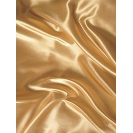 Mk Collection 4pc Soft Silky Satin Solid Color Deep Pocket Sheet Set (Gold, King)