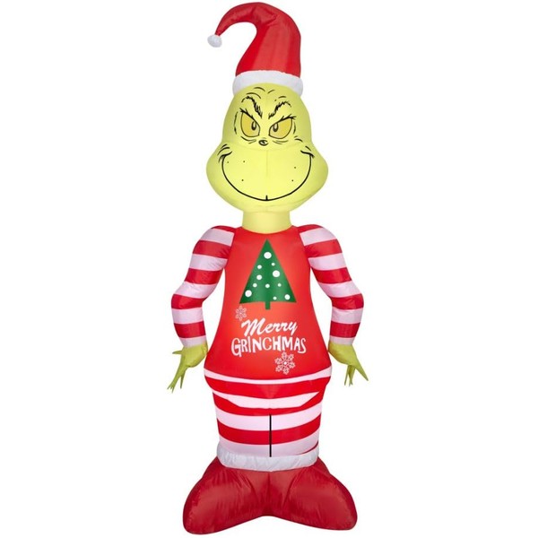 Gemmy Dr. Seuss The Grinch Ugly Sweater Airblown Inflatable Decoration