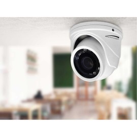 Speco 4MP HD-TVI Mini Turret Camera 2.9mm Lens - White Housing