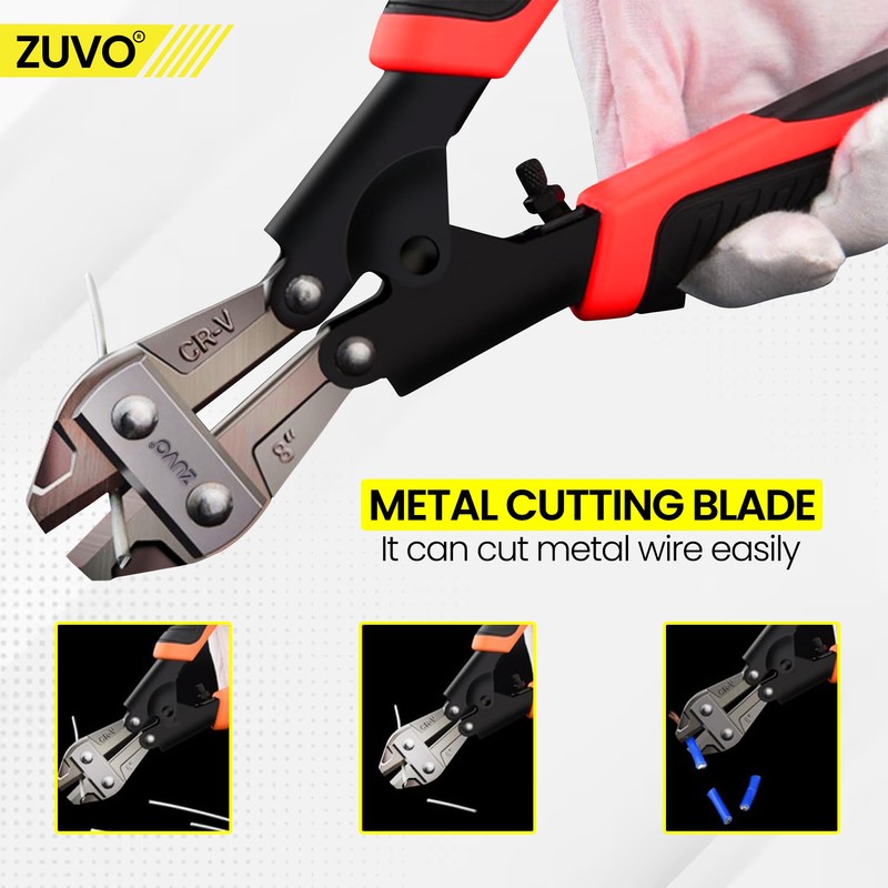 Zuvo Heavy Duty 8 inches Bolt Cutter Professional Cable Wire