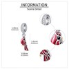 Cardinal Charms Beads Fits Charms Bracelets for Women 925 Sterling