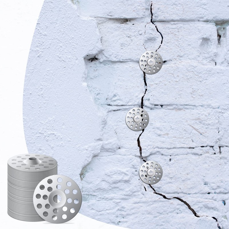 AIEX 55pcs 1 Inch Plaster Wall Repair Washers, Steel Zinc