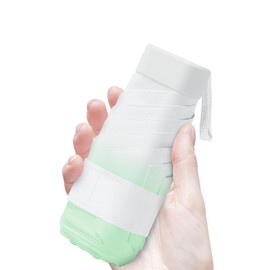 Xiuying Feng Mini Travel Umbrella Purse with Case Compact, Lightweight, UV Umbrella UPF 50+ Sun Protection, Windproof Portable Parasol for Women, Men & Kids