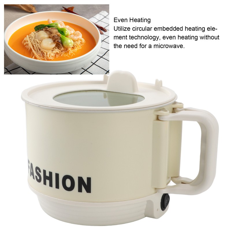 Electric Hot Pot 450W 1.8L Foldable Handle Even Heating Versatile