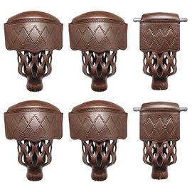 MoyanSuper Billiard Pool Table Pockets Heavy Duty PU Leather Billiard Pockets Set of 6，Including 4 Corner Pockets and 2 Side Pockets,Burgundy