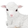 CHICIRIS Handmade Lifelike Sheep Statue, Realistic Lamb Figurine, Garden Sculpture,