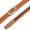 SENDEFN Men's Leather Belt 1 3/8" Automatic Ratchet Buckle Slide