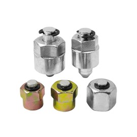 Oispyer 5PCS Diesel Rail Fuel Injector Block-Off 12mm 14mm 16mm 18mm 20mm Caps, Injector Rail Fuel Line Tester Tool Compatible with Cummins Duramax and Powerstroke Engines