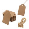 100pcs Kraft Paper Gift Tags with String, Blank Gift Bags