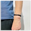 Xusamss Cross Bead Bracelet 8MM Lava Rock Turquoise Tiger Eye