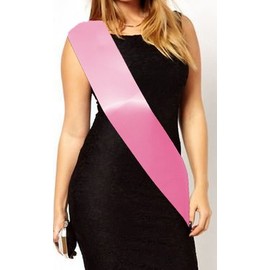 Fancy Pants Store Plain Blank Sashes - Satin Ribbon - 160cm x 10cm - Make Your Own Sashes (Baby Pink)