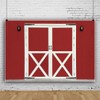 Canessioa Red Barn Door Backdrop 7x5ft Vinyl Farm Party Decoration