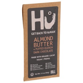 Hu Almond Butter + Puffed Quinoa Dark Chocolate Bar, 2.1 Ounce Bar, 1 Count