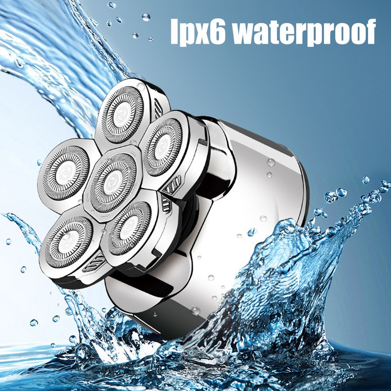 6D Floating Rotary Razor Men's Electric Head Shaver USB Rechargeable