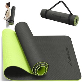 EDECOR 183 x 61CM Tapete de Yoga Antideslizante, Tapete para Ejercicio de Material TPE, Tapete de Pilates Fitness de 6 mm de espesor, Portátil Esteril