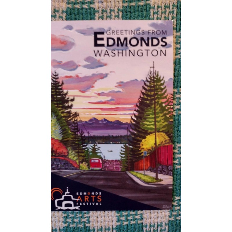 STATE OF WASHINGTON FAMOUS POST CARD EDMONDS ARTS FESTIVAL EDMONDS