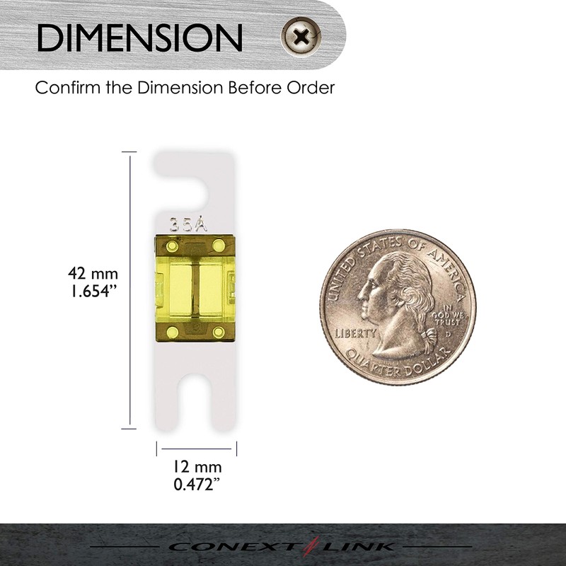 Conext Link AFS35-10 Nickel 35 Amp AFS Fuse 10 Pack