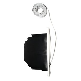 DOJA Barcelona Roller Shutter Belt Winder Flush-Mounted 14 mm Blind Tape White Polyamide Cover Plate Blind Tape Shovel Roller Shutter Belt Winder with Cover Plate