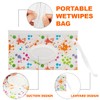 SGERUFZ 3 Wet Wipes Box Reusable Portable Wet Wipes Bag