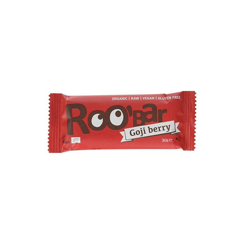 Roobar Barretta Cruda Bio Goji, 30 g