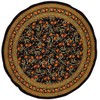 India Arts French Floral Round Cotton Tablecloth 88" Amber on