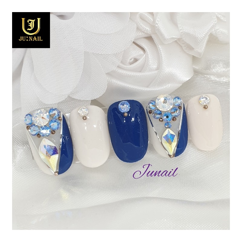 ✨Gorgeous party handmade nail tips✨ - Long Oval / ✨화려한파티