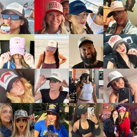 Jesus Loves You Vintage Trucker Hat | Premium Snapback Baseball Hat for Men & Women (US, Alpha, One Size, X Jesus is King Serif Hat | Brown/Natural)