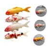 FUNOMOCYA 4 Pcs Artificial Fish Tank Ornaments Decorative Carp Lifelike