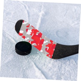 KICHOUSE 2rolls Durable Hockey Tape Wear-Resistant Non-Slip Grip Tape for Ice Hockey Sticks Comfortable Handling and Excellent Sweat Absorption Red Camouflage Design