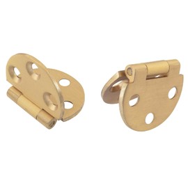 ZZLZX 2PCS Mini 180 Degree Brass Hinge Pure Brass Flap Hinge Desk Drawer Hinge Floor Standing Desk Hinge with 12 Screws Folding Flap for Folding Table Dining Table Computer Table