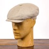 Sterkowski 100% Linen Summer 8 Panel Gatsby Vintage Flat Cap