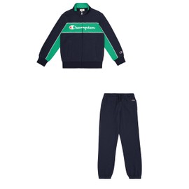 Champion Boy's Legacy Icons Full Zip Hooded Sweatsuit, Blue (BS501), 13-14 ans