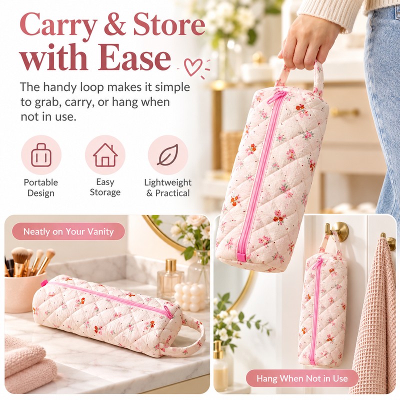 Large Hair Dryer Storage Bag for Home & Travel –