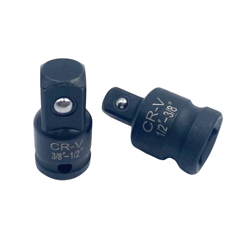 3/8" to 1/2" Socket Adapter and 1/2" to 3/8" Impact