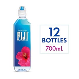Unbranded Natural Artesian Bottled Water 700mL / 23.7 Fl Ounce Pack of 12 - Sports Cap ...