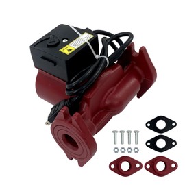 UPS15-58FRC 59896343 Three-Speed Circulator Pump 115V, 1/25HP, Hot Water Circulator, radiant heating, hydronic heating, fan coil heating, solar and other system types, Compatible with Grund-fos