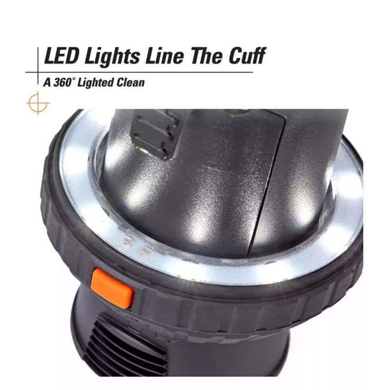 RIDGID 2-1/2 in. LED Lighted Passthrough Accessory Cuff Shop Vac