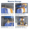 ULIFHOME P8 Heavy Duty Clothes Rack（With Extended Width Design） Rolling
