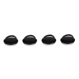KOMBIUDA Plastic Bath Brush Set 4pcs Shampoo and Massage Combs for Hairdressing and Scalp Care