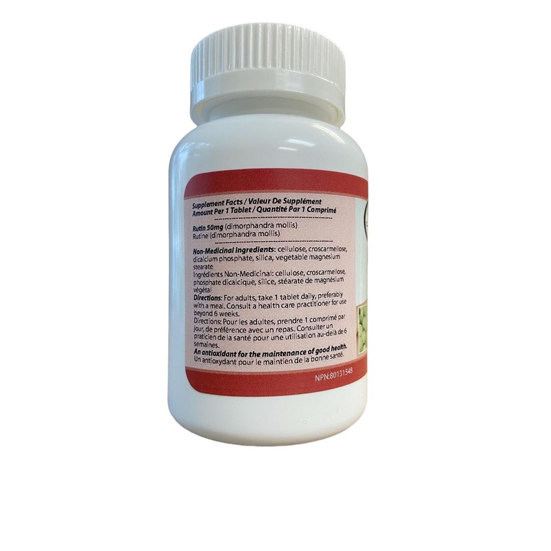 Rutin 50mg 90 tablets [2 bottles] by Total Natural, Anti-inflammatory,