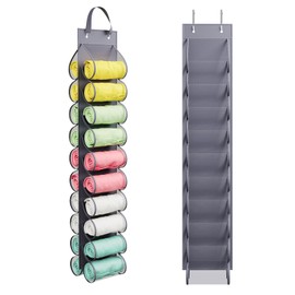 YOUDENOVA Leggings Organizers for Closet, Hanging Closet Organizers with 20 Compartments, Closet Organizers and Storage for Tshirt, Jeans, Socks, Yoga Leggings