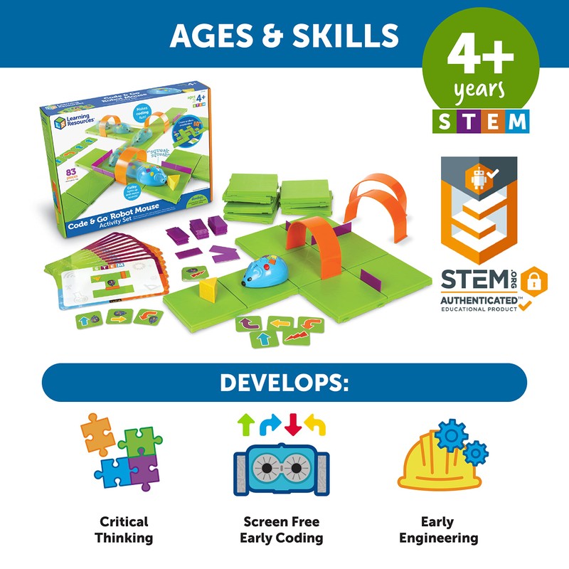 Learning Resources Code & Go Robot Mouse Activity Set -