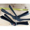Children's Plastic Clothes Hangers 32 cm Black Set of 12