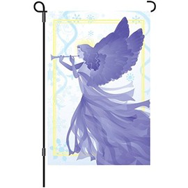 Premier Kites 51184 Garden Illuminated Flag, Snow Angel, 12 by 18-Inch