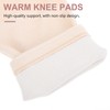 FOMIYES 2 Pairs Fleece Warm Knee Pads Support for Running