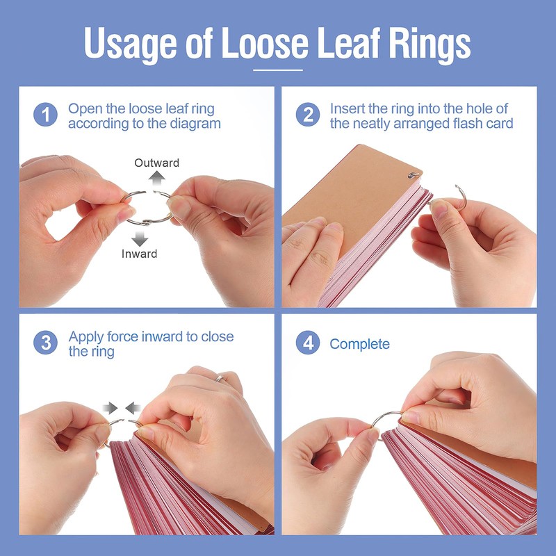 Flash Card, 600 Pcs Revision Cards 3x5 Inch Index Cards